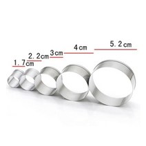 도자기 만들기 공예 공방 조각도 도구 35pcs 스테인레스 스틸 라운드 폴리머 클레이 커터 금형 세라믹 절단 금형 diy, 사진으로