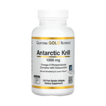 [핫딜][오늘출발][120소프트젤] 캘리포니아골드뉴트리션 antarctic krill 오메가3 레드 남극 크릴오일 1000, 120소프트젤 x 1개, 1병