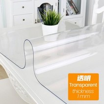 비트라테이블 PVC 투명 식탁보 방수 내유성 데게 부드러운 유리 실리콘 직사각형 테이블 매트, Transparent+40x90cm