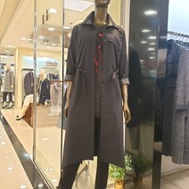 동아쇼핑 잉어 캐릭터 단독 명품스타일 간지나는 밑단사선포인트*허리강조되는 미디롱 코트