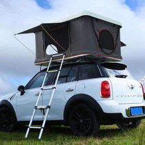 SUV 차량용 루프탑 캐노피 텐트 하드쉘 수직 2인, 화이트쉘 188x130x25 그린, 1개