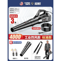 초강력 대포 송풍기 세차 제설 눈 충전 배터리 먼지 블로워 낙엽 배풍기 브로워 무선, 6단 속도조절 기본형 모델 3M 선