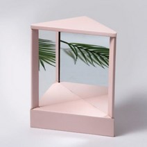 무반전거울 단면 남이보는 내얼굴 거울 탁상 화장대 인테리어, W185 X D175 X H220mm, 불루