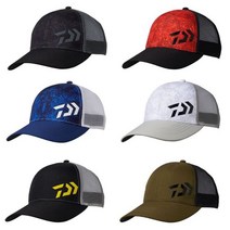 다이와 DAIWA 하프 메쉬 캡 낚시 모자 DC-6622, 오렌지/블랙