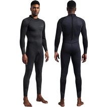 Dark Lightning Full Body Wetsuit Men and Women 3/2mm Wet Suit Womens Mens Diving Surfing Snorkeling, Men - Black-3/2mm