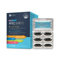 [종근당 - 루테인 오메가3 1100mg x 30캡슐] 혈행개선 기억력개선 눈건강 항산화작용