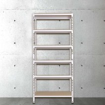 스피드랙 무볼트 조립식 앵글 철제 선반 6단 1500 x 600 x 1800, 블랙, 12mm 강화 MDF 보드