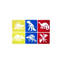 RR소형 스텐실판 6종세트(공룡)놀이감 어린이종합교구