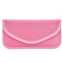 전자파 전자파차단 전자파차단스티커 보호필름 안티 방사선 신호 차폐 차단기 가방 핸드폰 rf 신호 차폐 차단기 가방 케이스 파우치, 분홍색