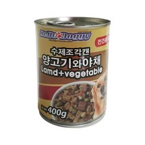 웰시코기 조각습식사료 캔사료 양고기야채400gx5캔