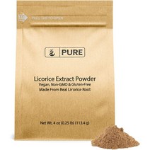Pure Organic Ingredients Licorice 감초 DGL 캡슐 USA 113.4g