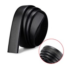 벨트 Lichee 패턴 남성용 자동 버클 벨트 버클 없음 남성용 벨트 남성 가죽 스트랩 청바지 35cm 벨트 1 개
