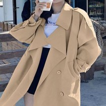 LANMREM여성용 블루 롱 트렌치 코트 2023 봄 신상품 라펠 루즈한 패션 벨트 윈드브레이커 여성 스트리트웨어 의류 2R7663