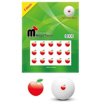 사과 과일 골프공 마킹 방수 스티커 골프공그림