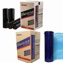 오공스트레치필름 20MICx500mm 1BOX-4개 청색랩 흑랩 제품포장랩, 청랩