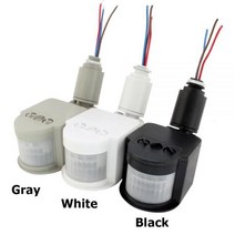 LED 모션 센서 220V 12V 동작감지 스위치 PIR 적외선, PIR스위치 그레이12v p5652
