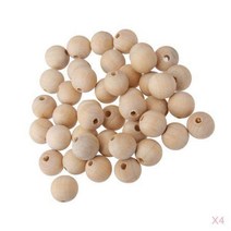 GHSHOP 200pcs Unpainted 나무 구슬 20mm 스페이서 DIY 쥬얼리 결과 공예품 만들기