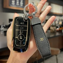가죽 스트랩 Tpu 자동차 2019 포드 원정대 2020 F150 Lariat 2018 머스탱 GT 링컨 해적, V black with R