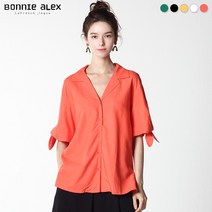 보니알렉스 보니알렉스(BONNIE ALEX) 리보니 오픈 카라 셔츠 (택가격:59000원)