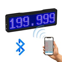 led 명찰 블루투스 이름 배지 프로그램 스크롤 메시지 보드 미니 디스플레이 텍스트, l, 파란색
