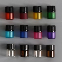 미니 드롭 드롭퍼 1ml 2ml 3ml 드로퍼 아로마 오일 공병 용기 향수병 갈색병 세트, 1ml 레인보우드롭퍼 8개세트
