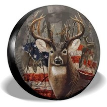 Cozipink-미국 국기 Rv 스페어 타이어 커버 RV 트레일러 SUV 트럭 캠핑카 여행용 휠, [01] Type, [02] 15 inch