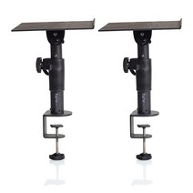 Gator Frameworks 스튜디오 모니터 스피커용 데스트탑 클램프 스탠드 2개 세트 GFWSPKSTMNDSKCMP 102040, Stand, Clamp