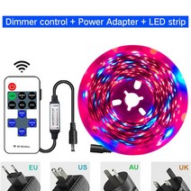 수태봉 콩나물키우기 딸기 수경 재배 phytolamp for plant led 성장 전체 스펙트럼 다이오드 유연한 리본 온실 수경 재배 테이프 12v led 라이트 스트립, 조광기 제어, 10m, 방수 없음