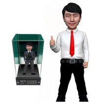 아바타피규어 주문제작 실사 남자 셔츠 피규어 퇴직 퇴직패 승진 승진패 트로피 감사 감사패 기념 기념패 축하 축하패 공로 공로패 선물, 2번- 한손 엄지척