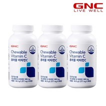 [GNC] 츄어블 비타민 C 100 90정 1개월분 x 3개 상세설명 참조 없음, 1세트