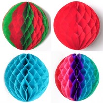 (파티 허니컴볼25cm)꽃볼 페이퍼벌룬 페이퍼휠 파티장식, 오렌지