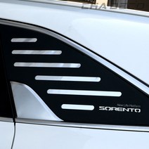 CHADECO 기아 쏘렌토 MQ4 차량전용 C필러 스트라이프 스포츠 감성 플레이트 몰딩 커버 튜닝 자동차용품