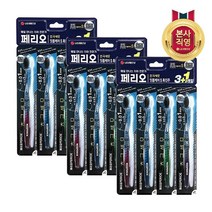 페리오 초극세모 잇몸 흑진주 3+1 칫솔x3개, 3개, 4개입