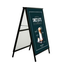 우리동네출력소 A형 철재 입간판 프레임 스텐드 배너 출력 제작, 양면, 출력물 미포함