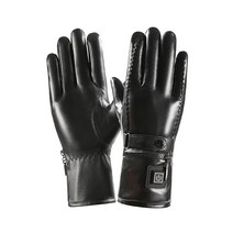 Apnoo 겨울 충전식 발열 장갑 터치 방수 오토바이 사이클링 열선장갑, 블랙 프리사이즈