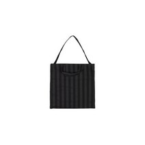 [SUNNEI] 공용 스트라이프 쇼퍼 토트백 블랙 HNN23UBTT029BK