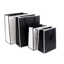 남성복매장 셔츠선물가방 지갑포장백 넥타이용 심플한 깔끔한, 색상/사이즈, 화이트 - 소