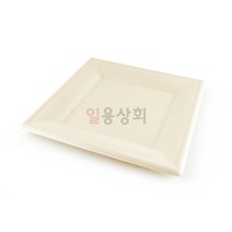 [ILYONG] 일회용 사각 종이접시 DRP SP-03 500개 크라프트 종이트레이, 단품, 단품