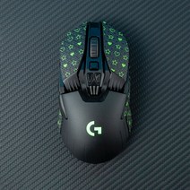 로지텍 G900 G903 Hero 마우스 그립 테이프 신버전, 블랙그린 (0.5mm)