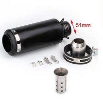 51mm 60mm 배기 SC 머플러 야마하 혼다 GSR750 Z250SL Ninja400 Z800 900 CBR300 500 S1000 ER6N SV650 R1, 03 -S-C- 51mm