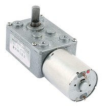 Sourcing map 터보 웜 기어 모터 DC 12V 9RPM 6mm x 13mm D자형 샤프트 전기 파워 실버 톤