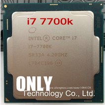 I7-8700K 인텔 코어 i7 7700K 프로세서 4.20GHz 8MB 캐시 쿼드 소켓 LGA 1151 데스크탑 I77700KCPU, 한개옵션0
