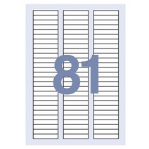 세모네모 분류표기용 라벨(C-3049) 53x10mm(81칸100매)