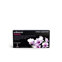 Orthomol Beauty 모발 피부 손톱 건강 히알루론산 코엔자임 Q10 콜라겐 30정, 7 카운트(1팩)