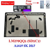 [mid-lm02] 노트북 새로운 5K A1419 LCD LM270QQ1 SDC1 Mid 2017 For Imac 27 (SD)(C1) 어셈블리 유리 패널 5120x2880, 한개옵션5, 한개옵션4, 한개옵션3, 한개옵션2, 02 99 New, 01 A1419 5K SDC1