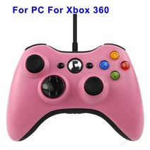 콘솔 게임패드 무선 게임 컨트롤러 USB 유선 진동 조이스틱 PC Windows 7/8/10 고급 Xbox 360 지원 안 됨, [10] 360 WHITE