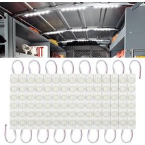 60 LED 12V 밴 내부 조명 자동차 천장 키트 RV 트럭 차량 보트 캐러밴 트레일러 화물 운송 버스 캠퍼용 매우 밝은 돔 램프 (모듈 20개 화이트) 6220982830, 90 LEDs
