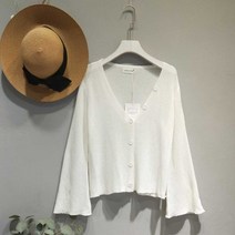 여성 여름 가디건 봄옷 코디 흰색 데일리 캐주얼 패션 *&^%3155668EA