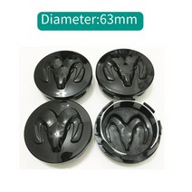 카라반 54/60/63mm 자동차 휠 센터 허브 캡 커버 닷지 차저 램 1500 듀랑고 저니 칼리버 챌린저 캐러밴 SR, 6G