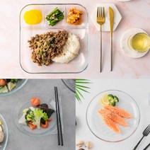 예쁜 플레이팅 홈카페 오븐용 유리 접시, 2. 플레이트인디쉬 10인지